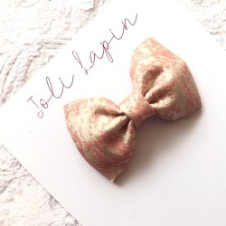 Classic pink & gold bow