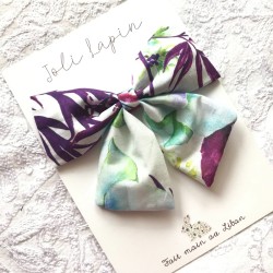 Big mixed purple flowers bow