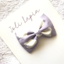 Classic purple dots bow