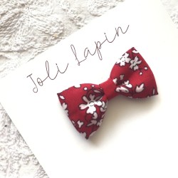 Mini red floral bow...