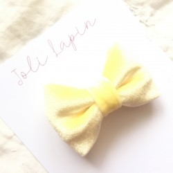 Classic yellow velvet bow