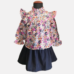 Multicolored floral shirt &...