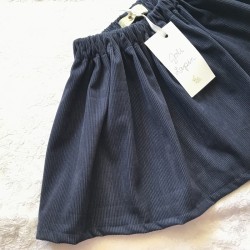 Navy corduroy skirt