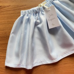 Light blue striped skirt