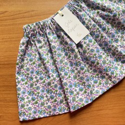 Purple floral skirt