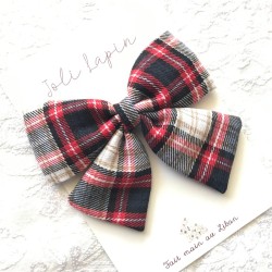 Big red tartan bow...